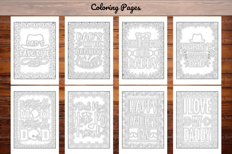 Dad Quotes Coloring Book - CraftNest - Digital Crafting and Art