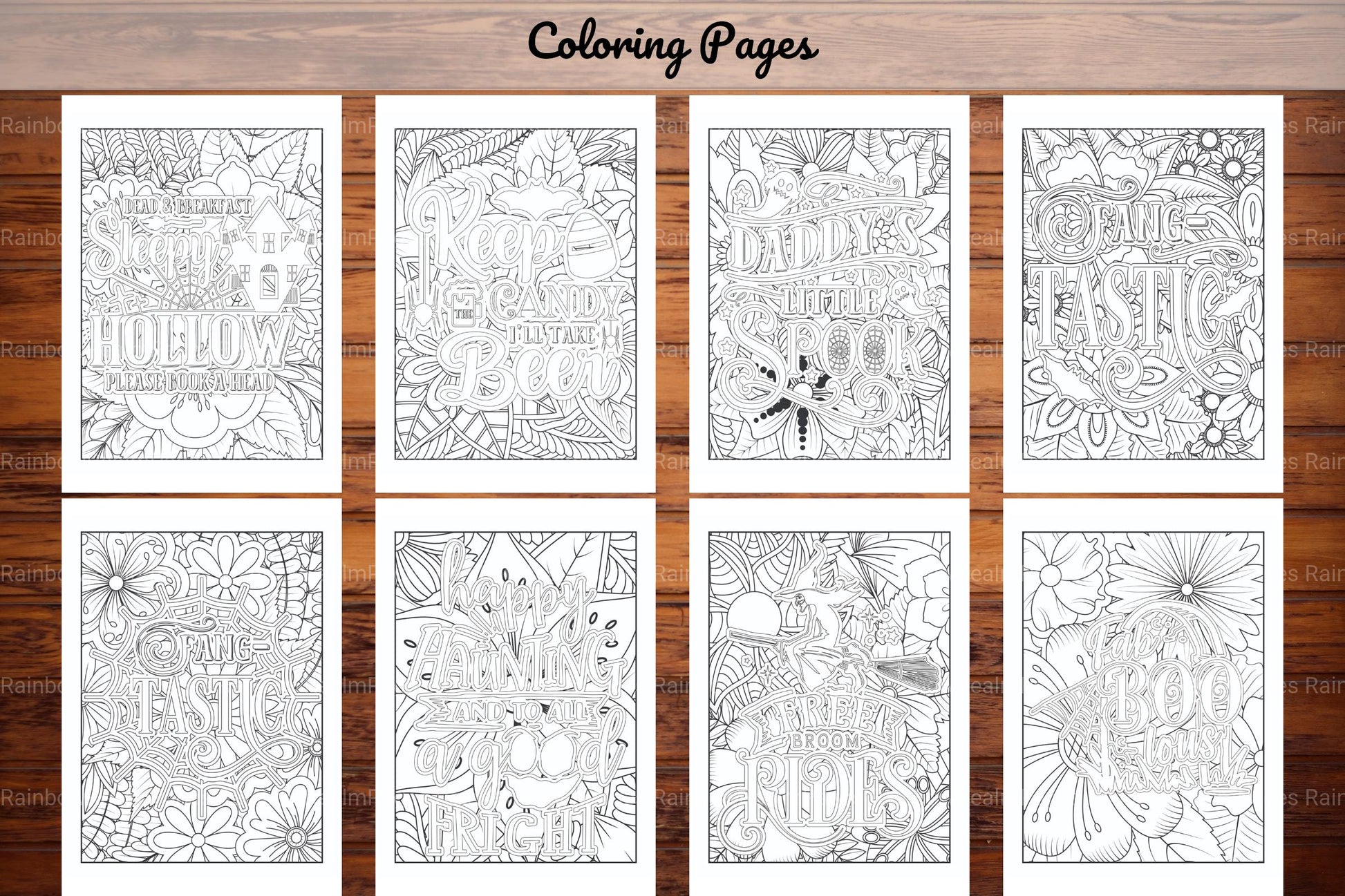Halloween Quotes Coloring Book - CraftNest - Digital Crafting and Art