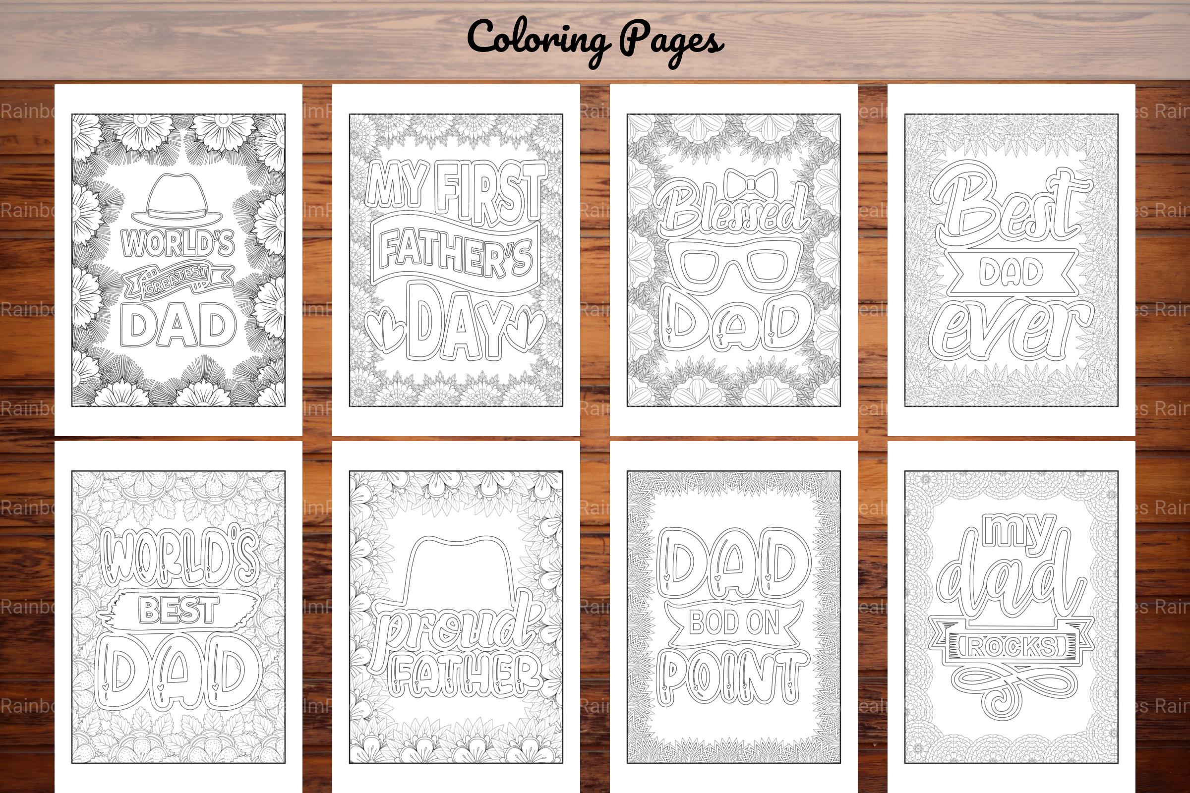 Dad Quotes Coloring Book - CraftNest - Digital Crafting and Art