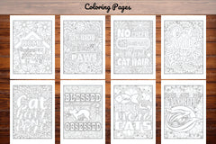 Cats Quotes Coloring Book - CraftNest - Digital Crafting and Art