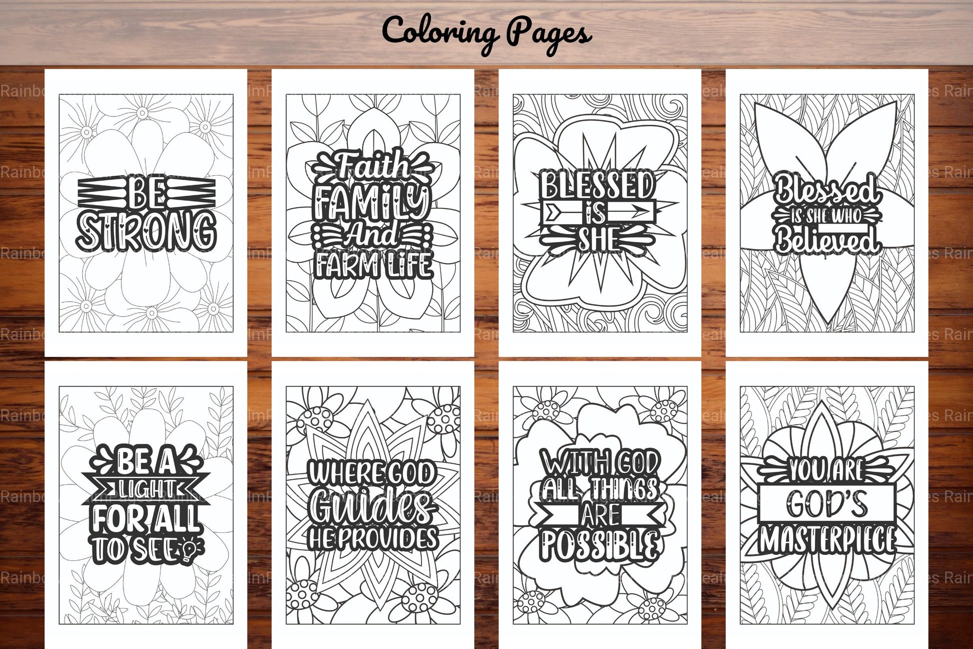 Religious Quotes Coloring Book - CraftNest - Digital Crafting and Art