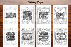 Religious Quotes Coloring Book - CraftNest - Digital Crafting and Art