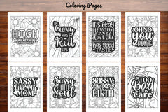 Sassy Quotes Coloring Book - CraftNest - Digital Crafting and Art