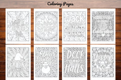 Christmas Quotes Coloring Book - CraftNest - Digital Crafting and Art