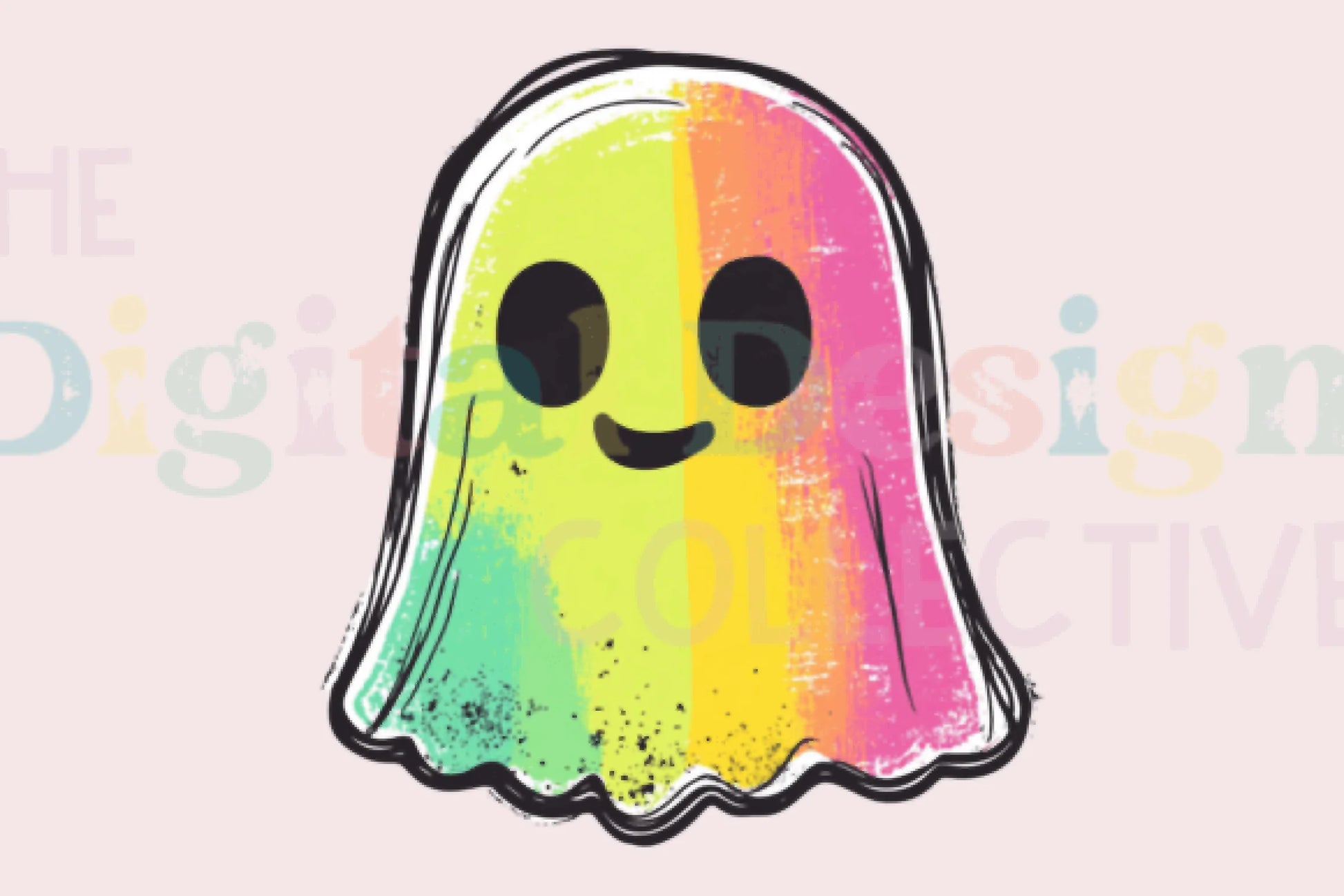 Rainbow Ghost Halloween Clipart Bundle - CraftNest - Digital Crafting and Art