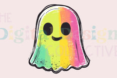 Rainbow Ghost Halloween Clipart Bundle - CraftNest - Digital Crafting and Art