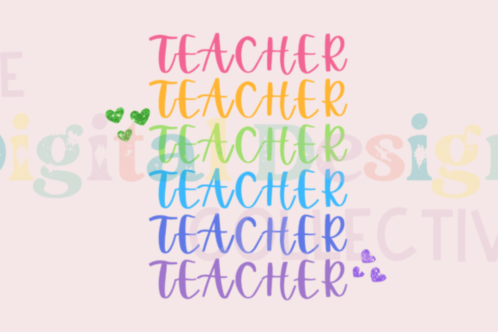 Vibrant Rainbow Teacher Clipart Bundle - CraftNest - Digital Crafting and Art