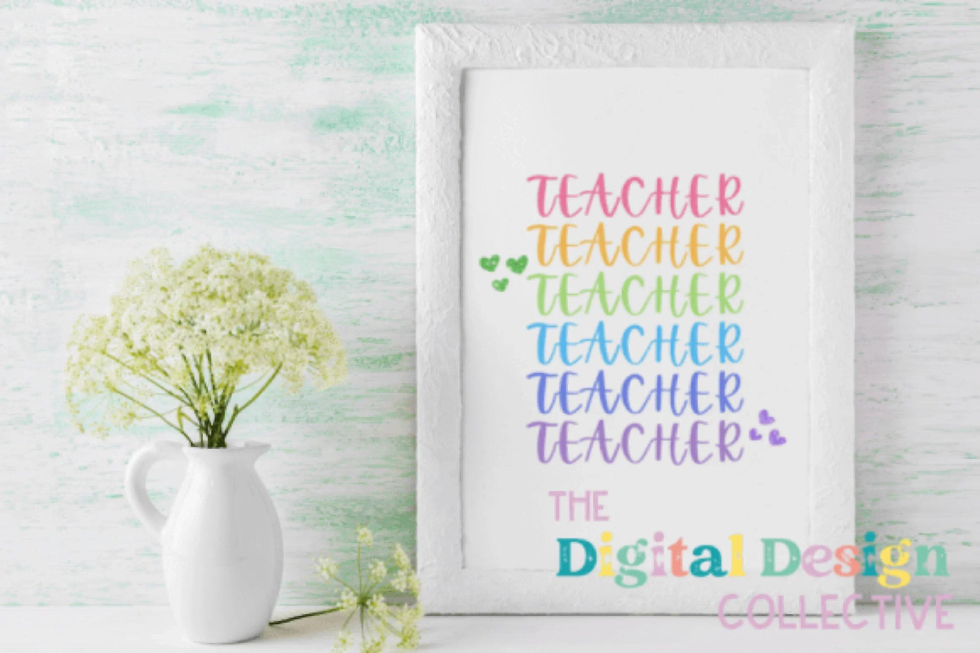 Vibrant Rainbow Teacher Clipart Bundle - CraftNest - Digital Crafting and Art