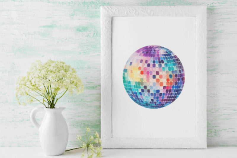 Vibrant Rainbow Disco Balls Clipart Bundle - CraftNest - Digital Crafting and Art