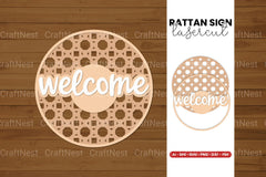 Rattan Sign Lasercut SVG Bundle - CraftNest - Digital Crafting and Art