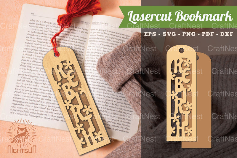 Rebirth Laser Cut Bookmark Clipart Bundle - CraftNest - Digital Crafting and Art