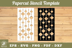 Rectangular Papercut Stencil Clipart Bundle - CraftNest - Digital Crafting and Art