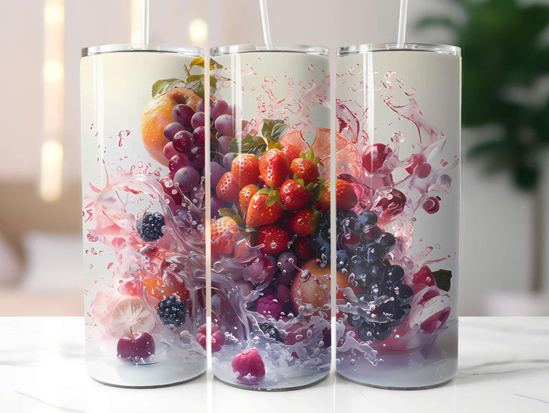 Red Fruit 1 Tumbler Wrap - CraftNest - Digital Crafting and Art