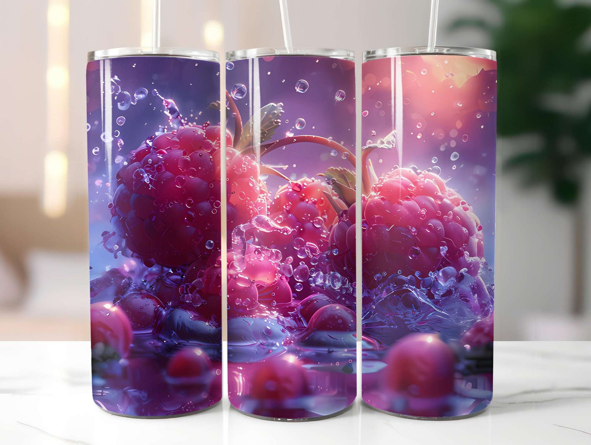 Red Fruit 3 Tumbler Wrap - CraftNest - Digital Crafting and Art