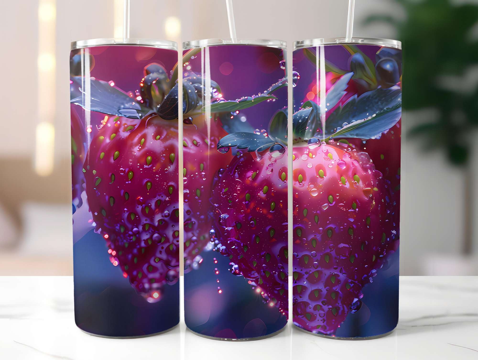 Red Fruit 1 Tumbler Wrap - CraftNest - Digital Crafting and Art