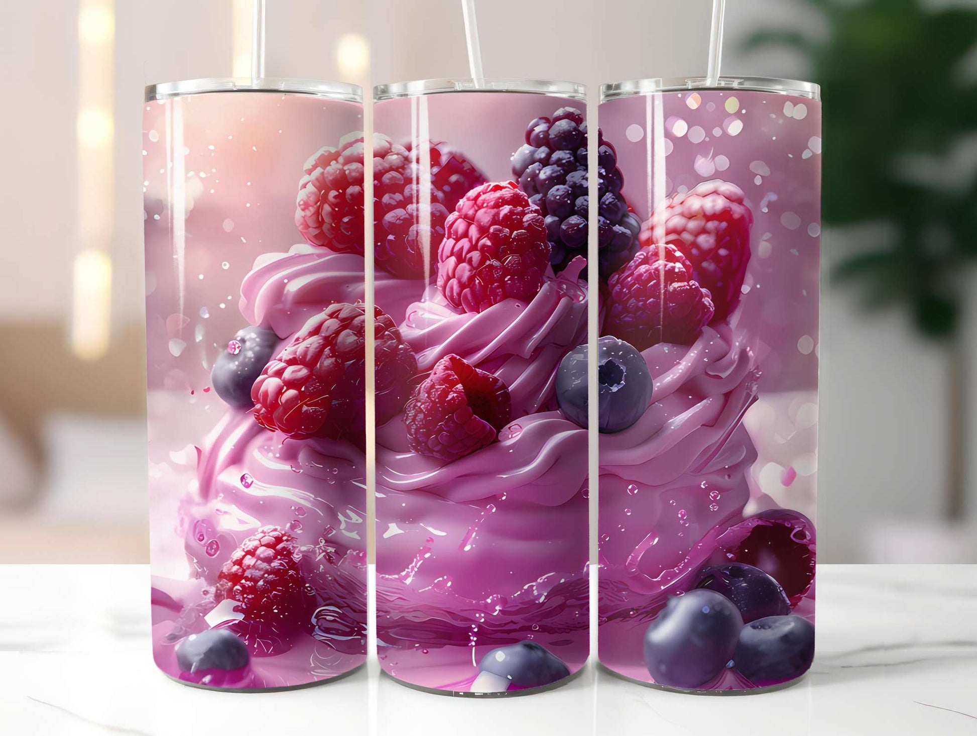 Red Fruit 3 Tumbler Wrap - CraftNest - Digital Crafting and Art