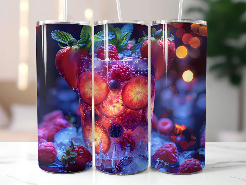 Red Fruit 1 Tumbler Wrap - CraftNest - Digital Crafting and Art