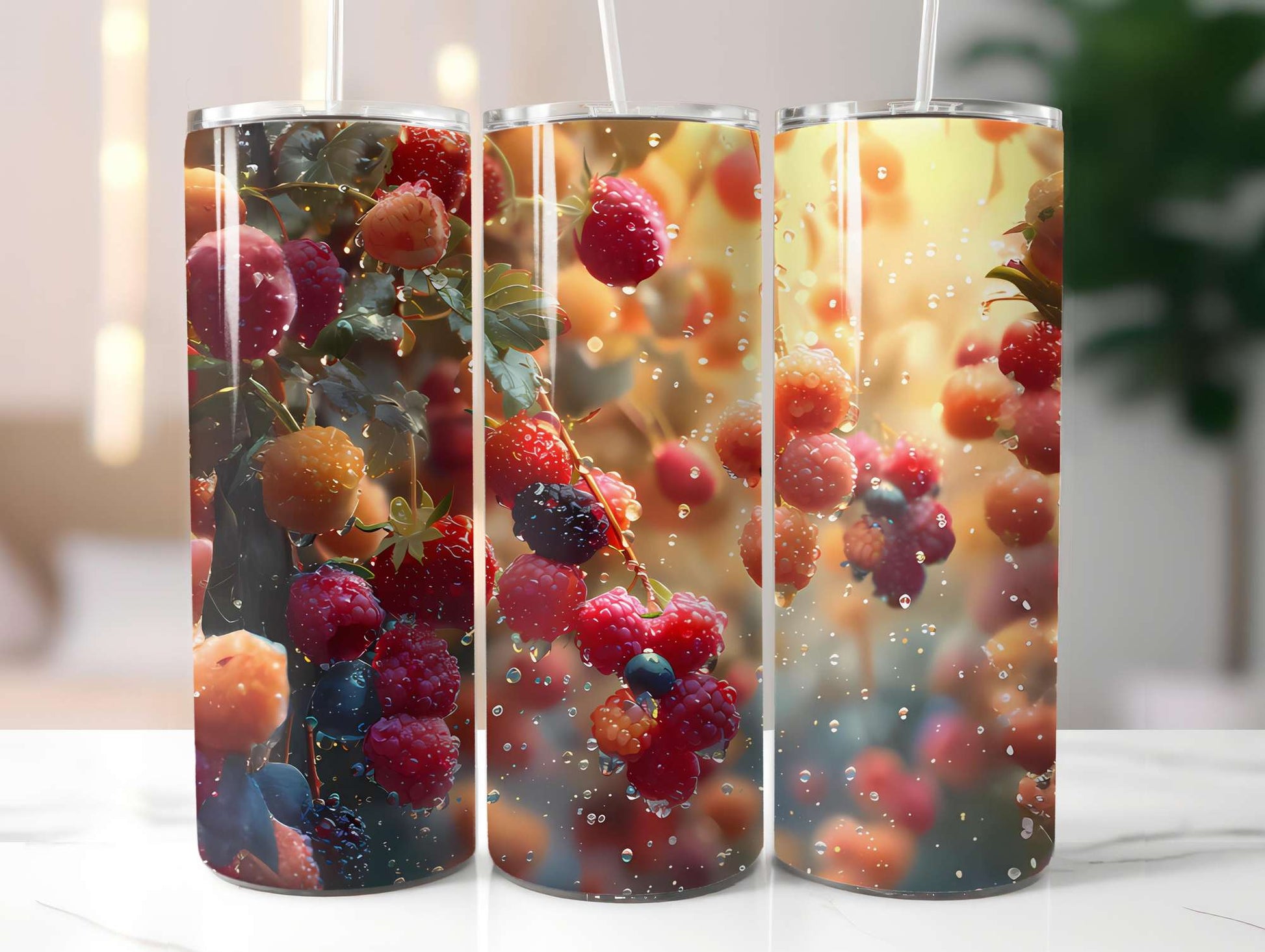 Red Fruit 5 Tumbler Wrap - CraftNest - Digital Crafting and Art