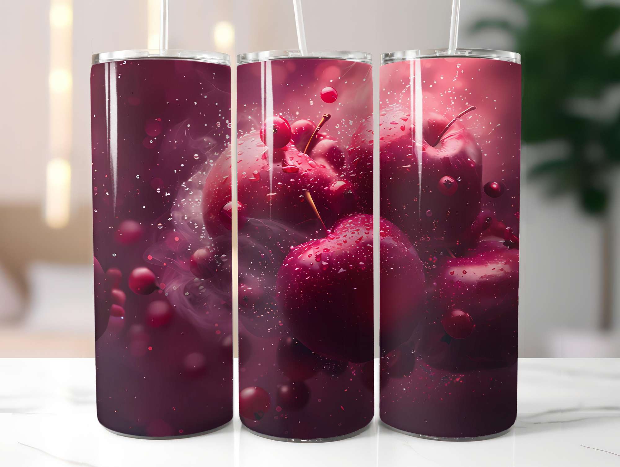 Red Fruit 5 Tumbler Wrap - CraftNest - Digital Crafting and Art