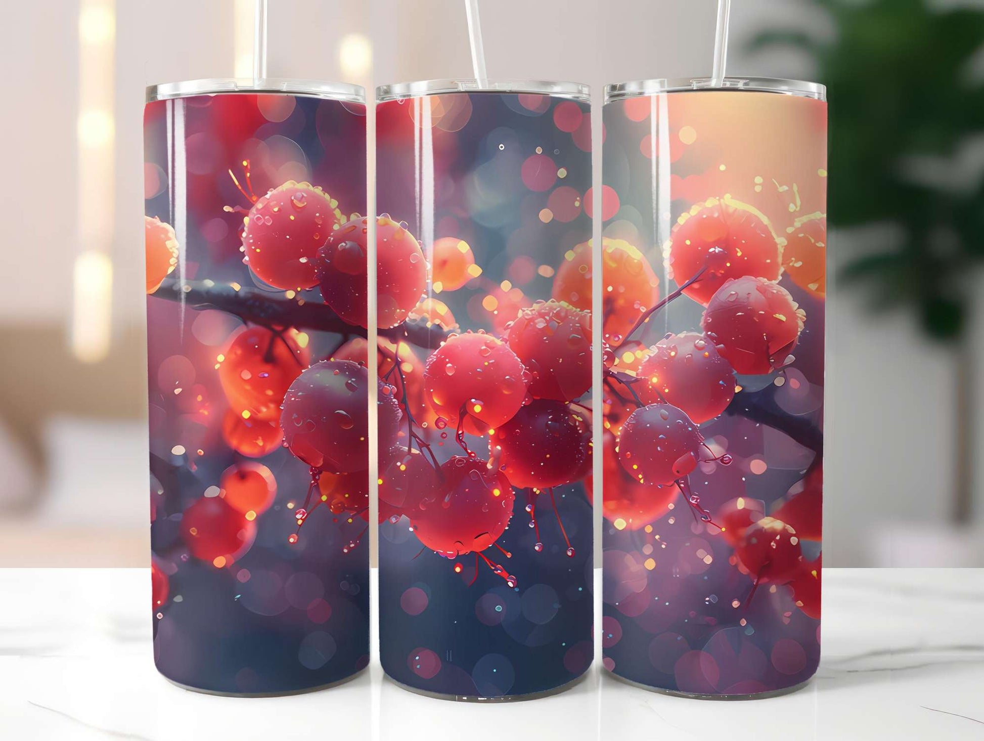 Red Fruit 1 Tumbler Wrap - CraftNest - Digital Crafting and Art