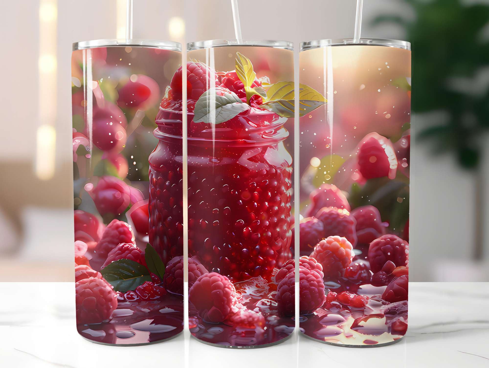 Red Fruit 3 Tumbler Wrap - CraftNest - Digital Crafting and Art