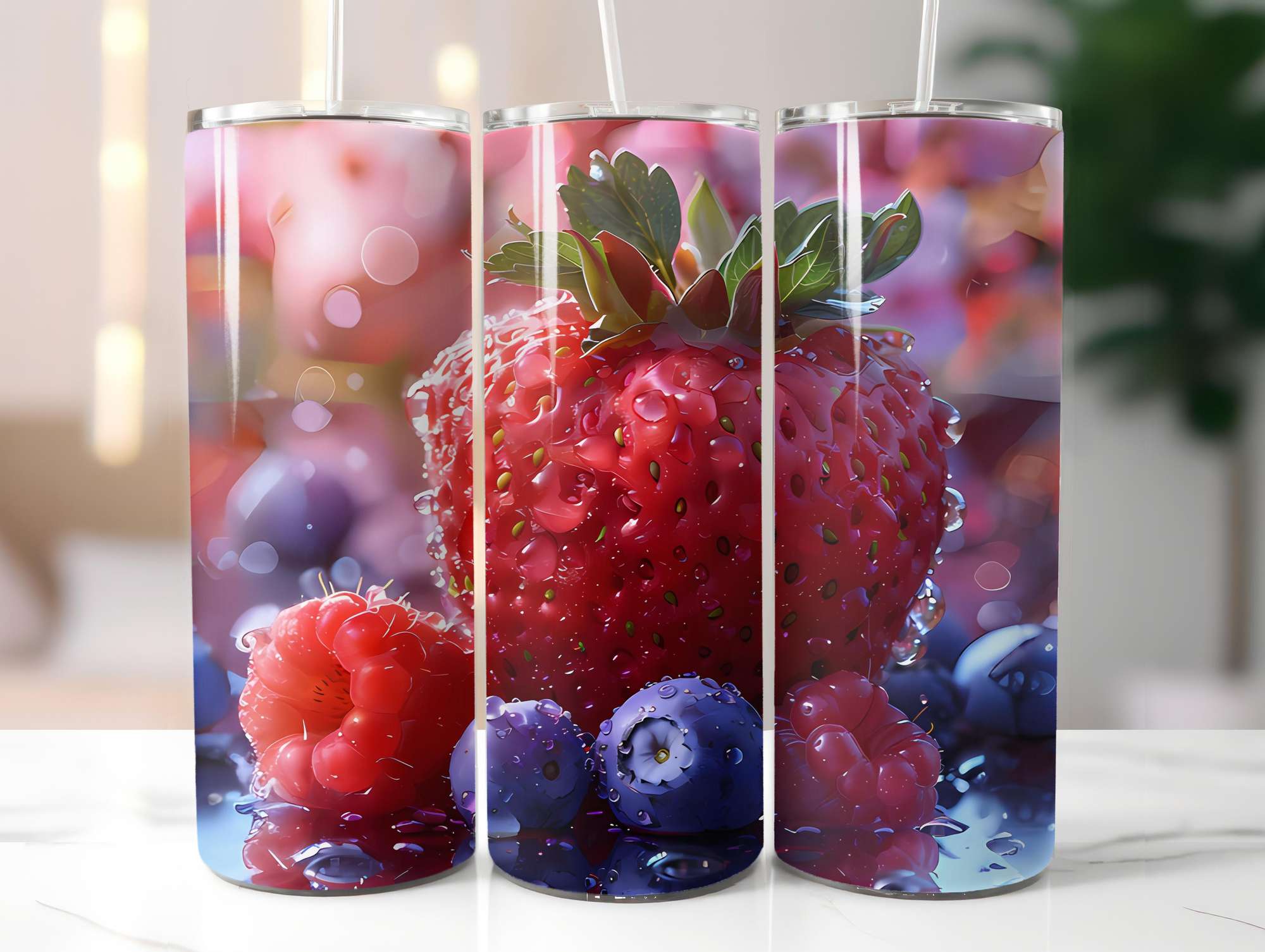 Red Fruit 1 Tumbler Wrap - CraftNest - Digital Crafting and Art