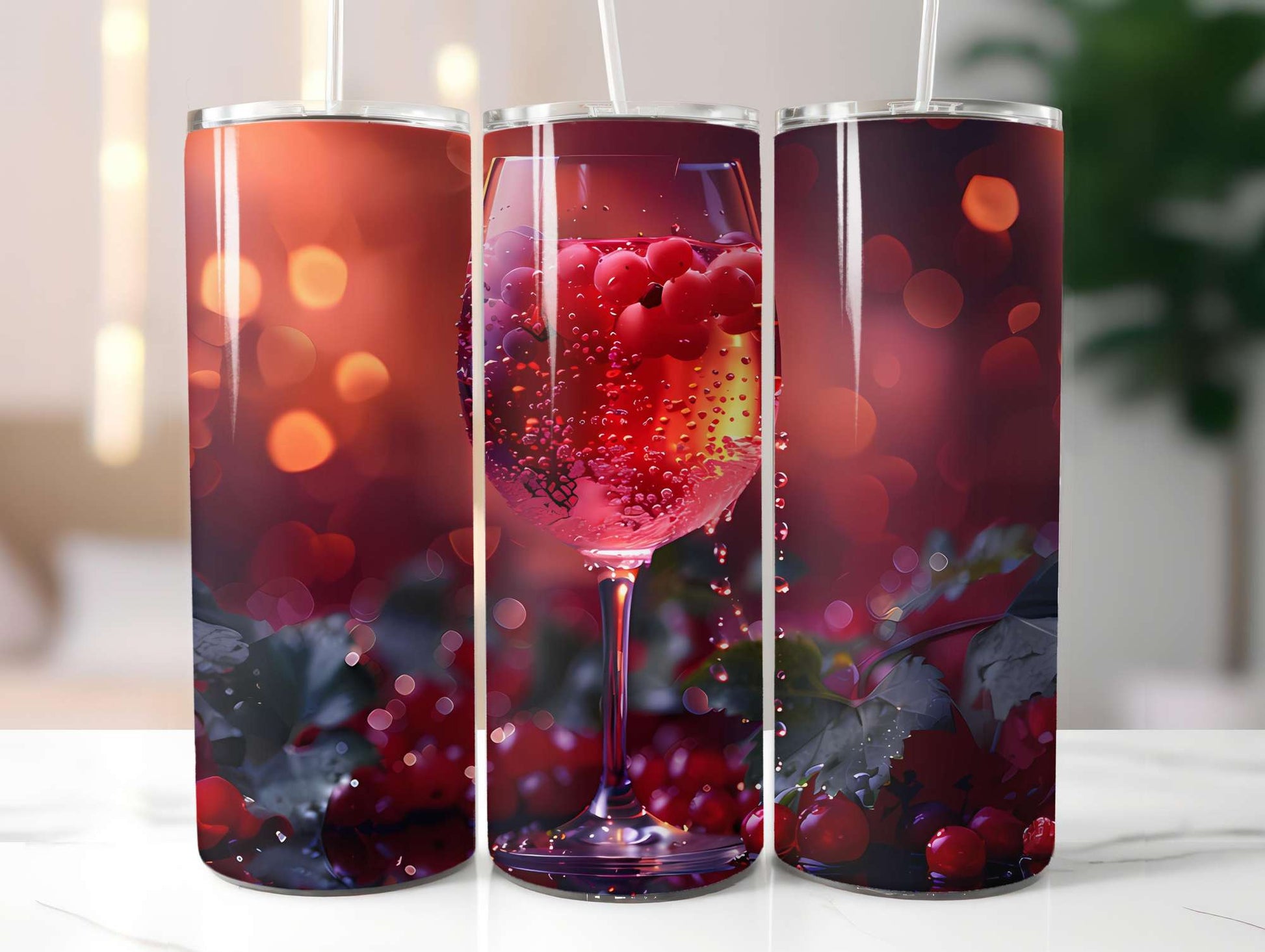 Red Fruit 5 Tumbler Wrap - CraftNest - Digital Crafting and Art