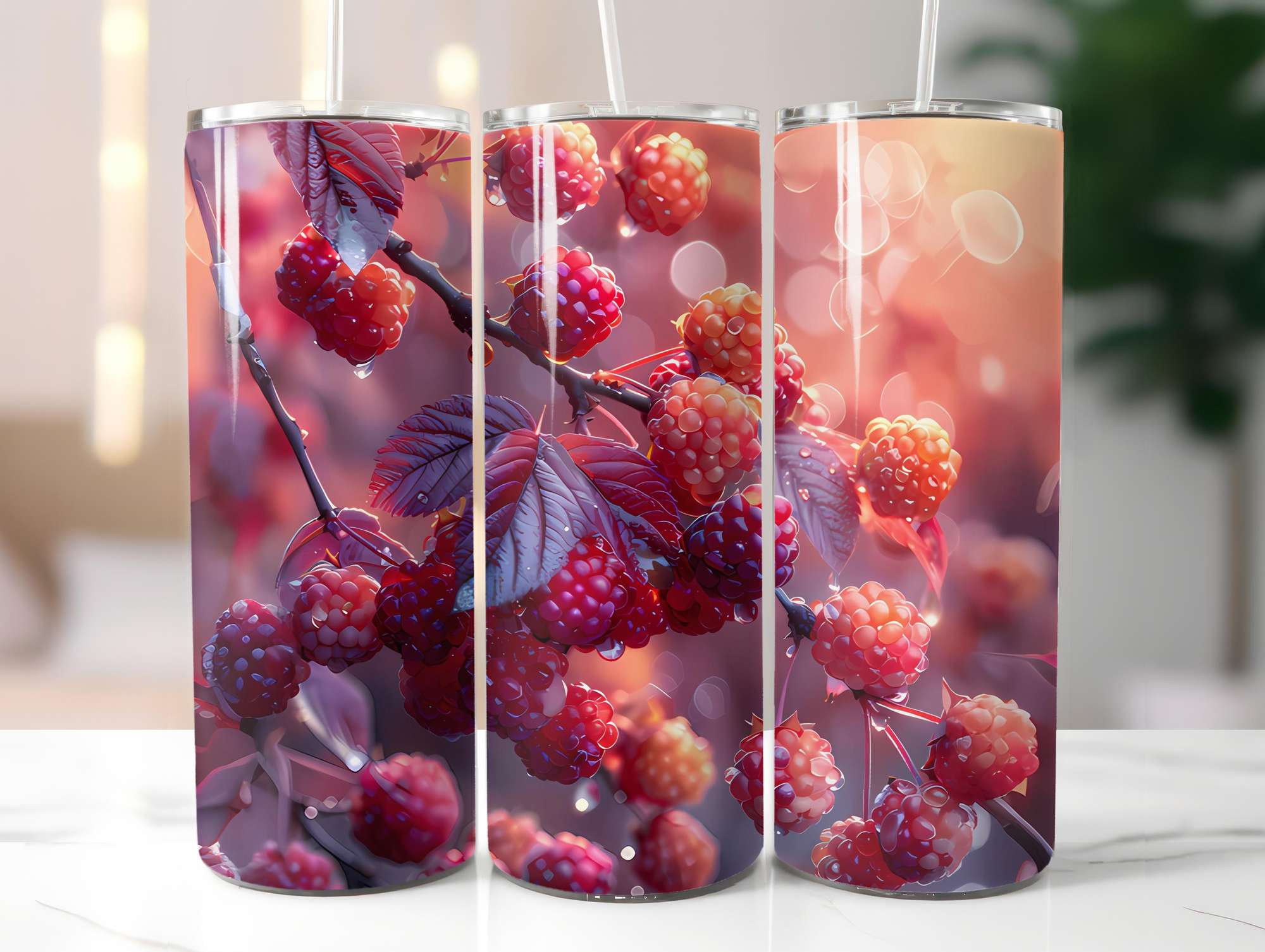 Red Fruit 9 Tumbler Wrap - CraftNest - Digital Crafting and Art