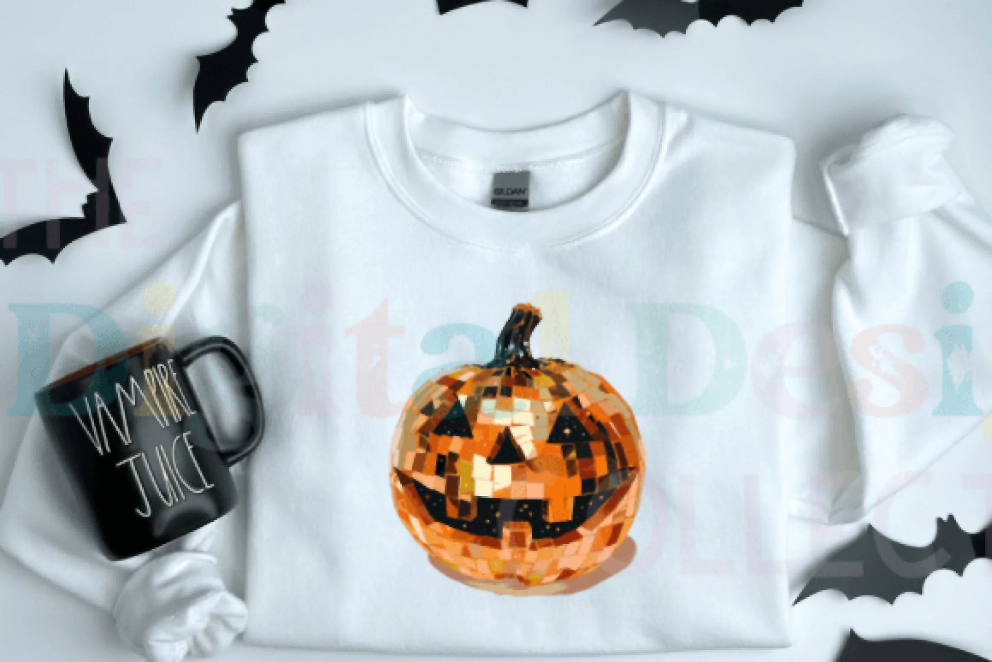 Halloween Pumpkin Disco Ball Clipart Bundle - CraftNest - Digital Crafting and Art