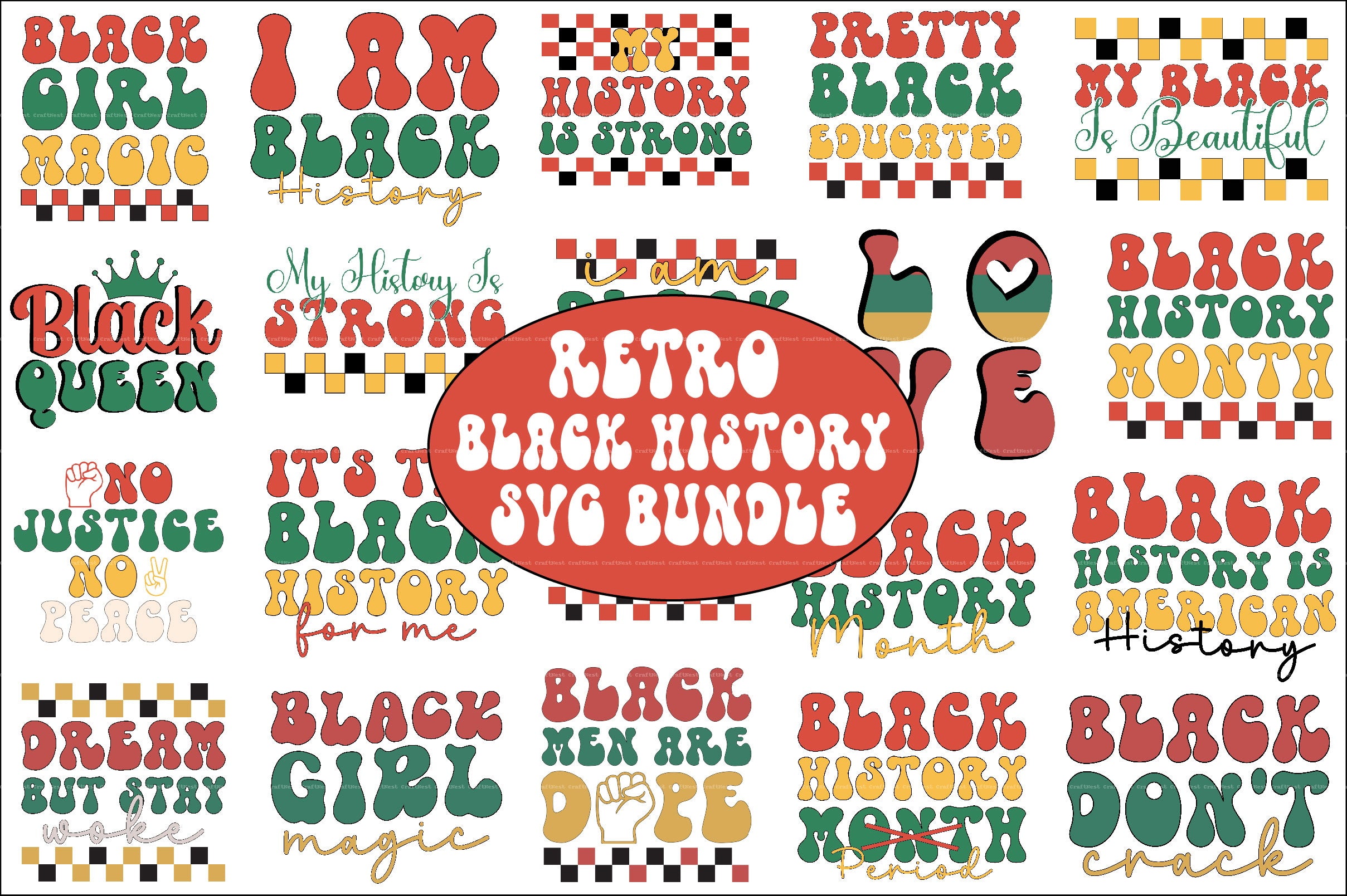Retro Black History SVG Bundle