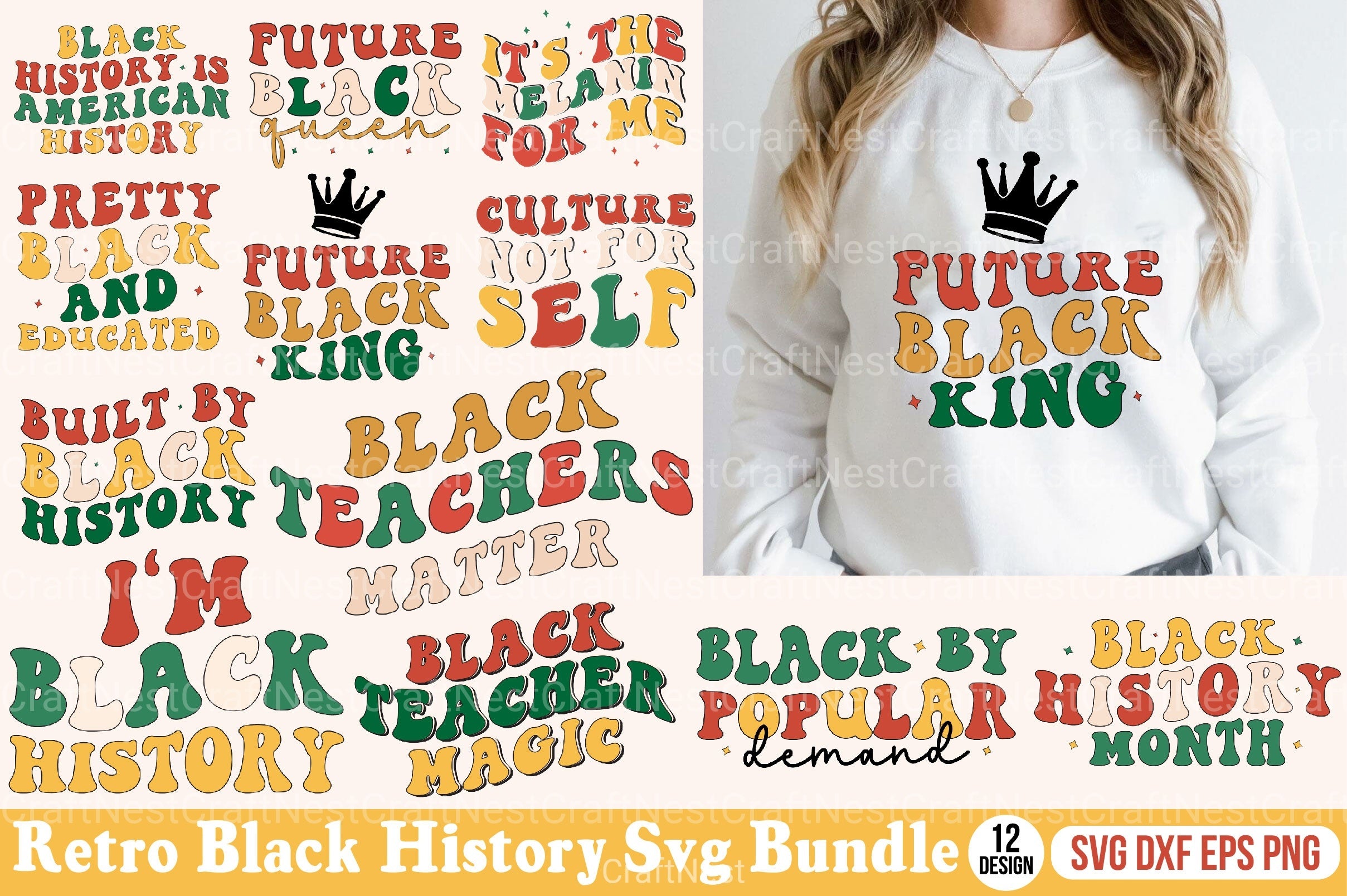 Retro Black History Bundle - CraftNest - Digital Crafting and Art