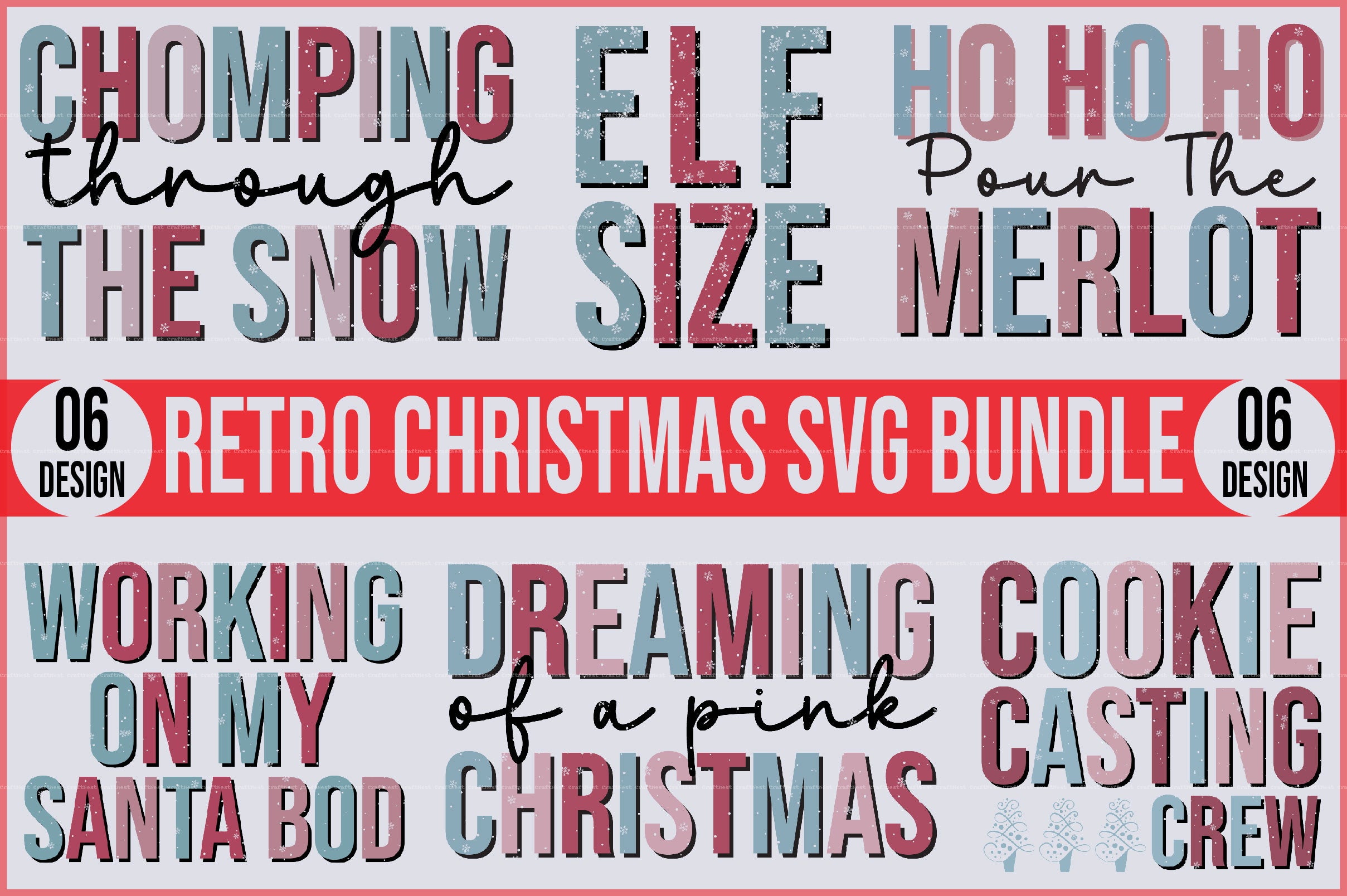 Retro Christmas SVG Bundle 4