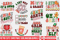 Retro Cute Christmas Clipart Bundle - CraftNest - Digital Crafting and Art