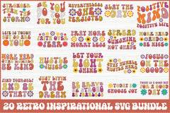 Retro Inspirational Quotes SVG Bundle - CraftNest - Digital Crafting and Art