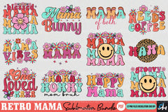 Retro Mama Clipart Bundle 4 - CraftNest - Digital Crafting and Art