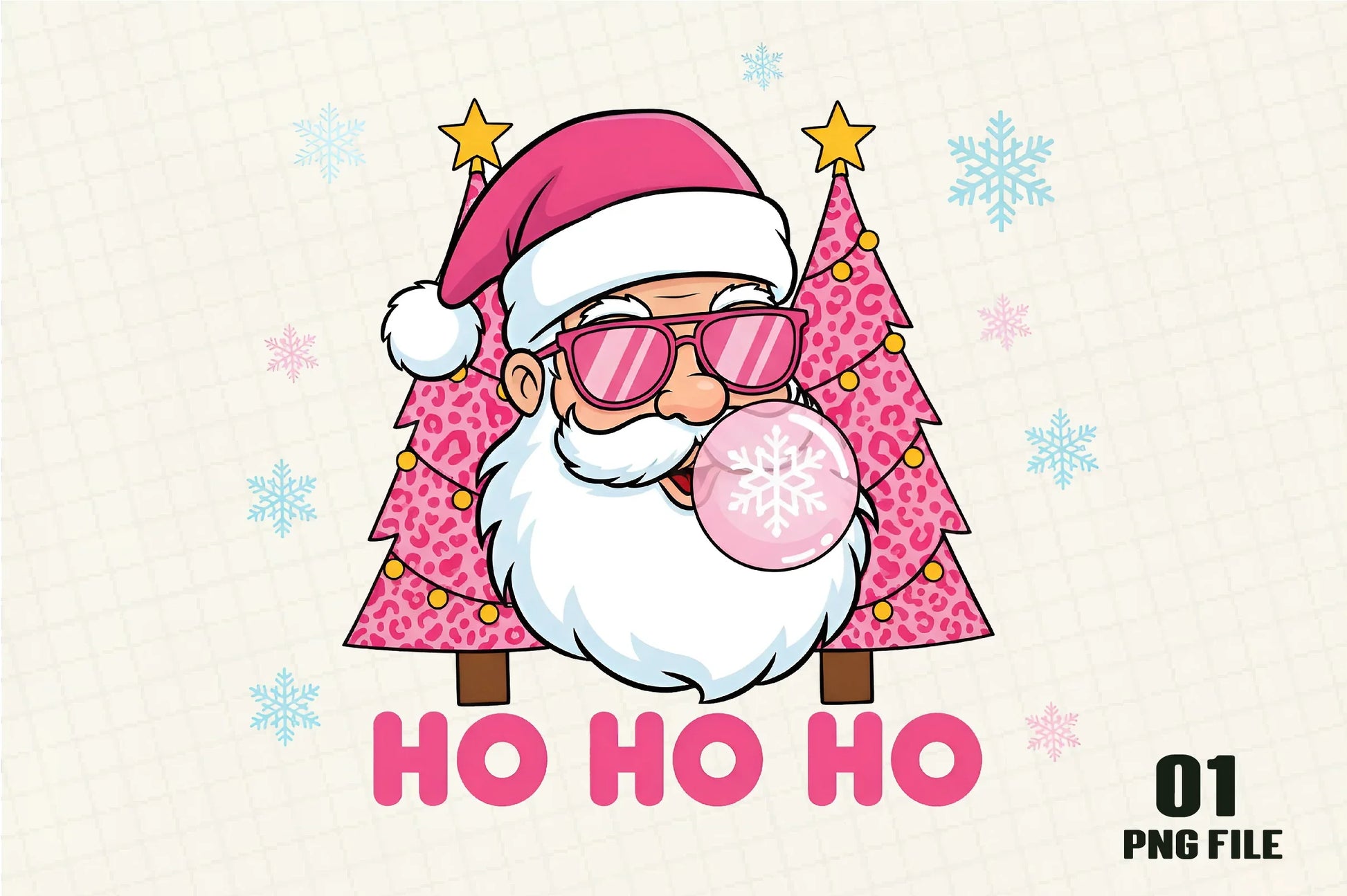 Retro Santa Christmas Hohoho Clipart Bundle - CraftNest - Digital Crafting and Art