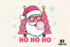 Retro Santa Christmas Hohoho Clipart Bundle - CraftNest - Digital Crafting and Art