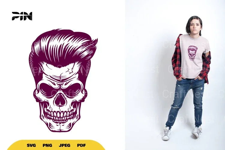 Retro Skull Halloween SVG Bundle - CraftNest - Digital Crafting and Art