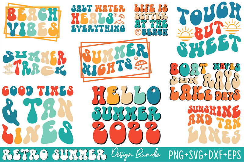 Retro Summer SVG Bundle - CraftNest - Digital Crafting and Art