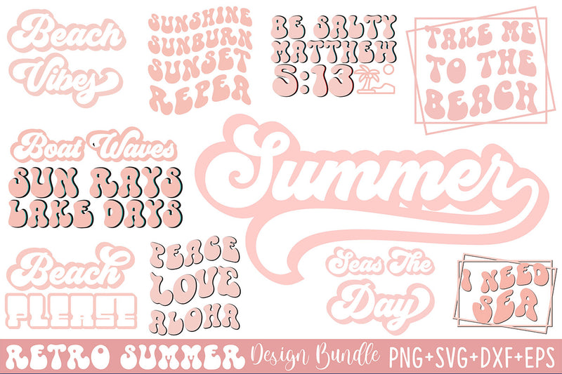 Retro Summer Bundle - CraftNest - Digital Crafting and Art