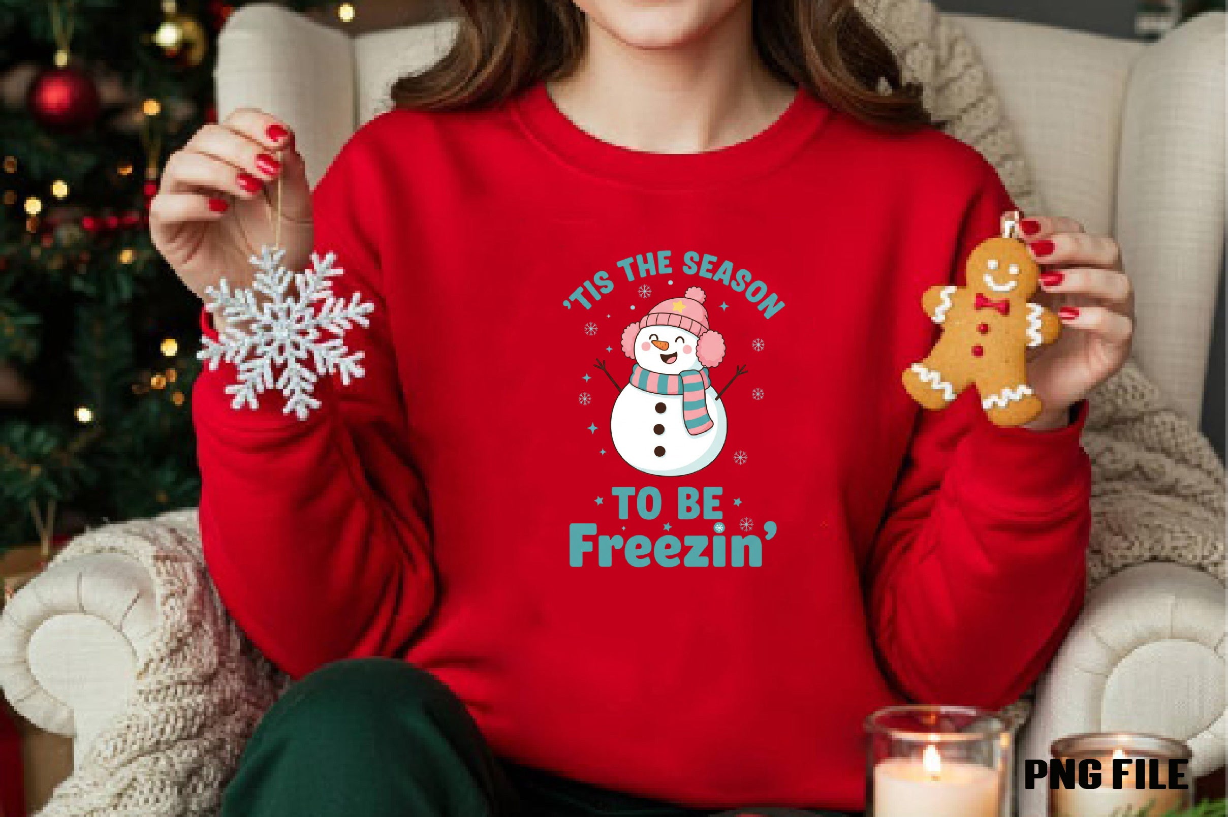 Retro Winter Snowman Clipart Bundle