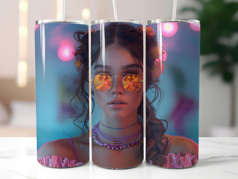 Retro Summer 1 Tumbler Wrap - CraftNest - Digital Crafting and Art