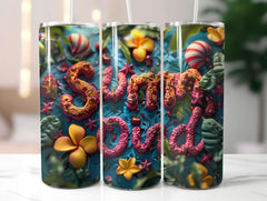 Retro Summer 4 Tumbler Wrap - CraftNest - Digital Crafting and Art