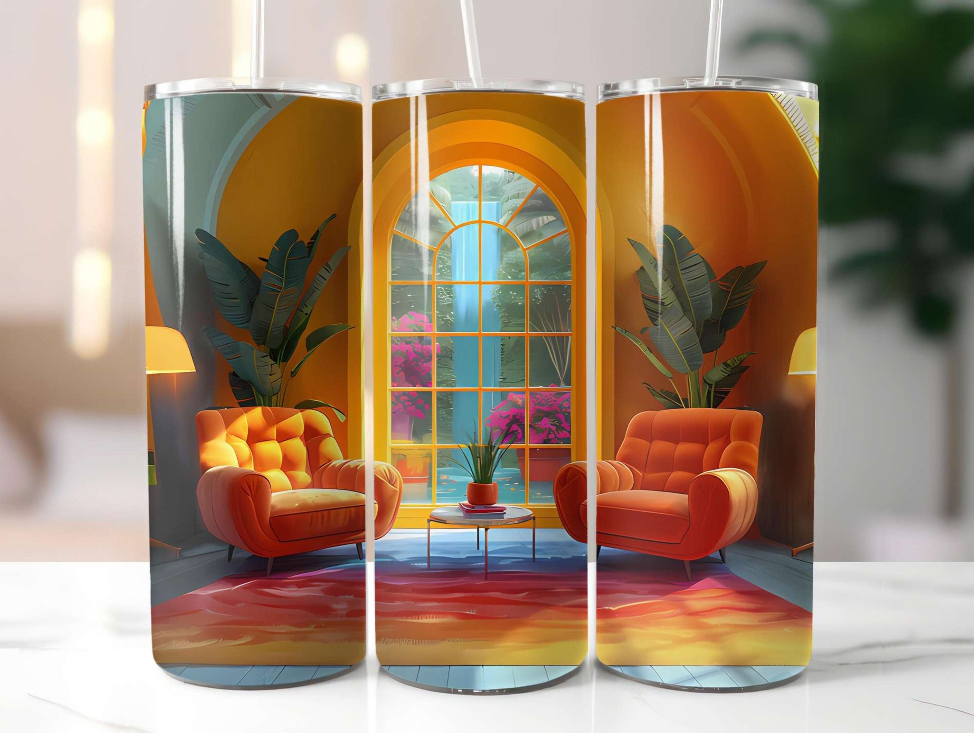 Retro Summer 5 Tumbler Wrap - CraftNest - Digital Crafting and Art