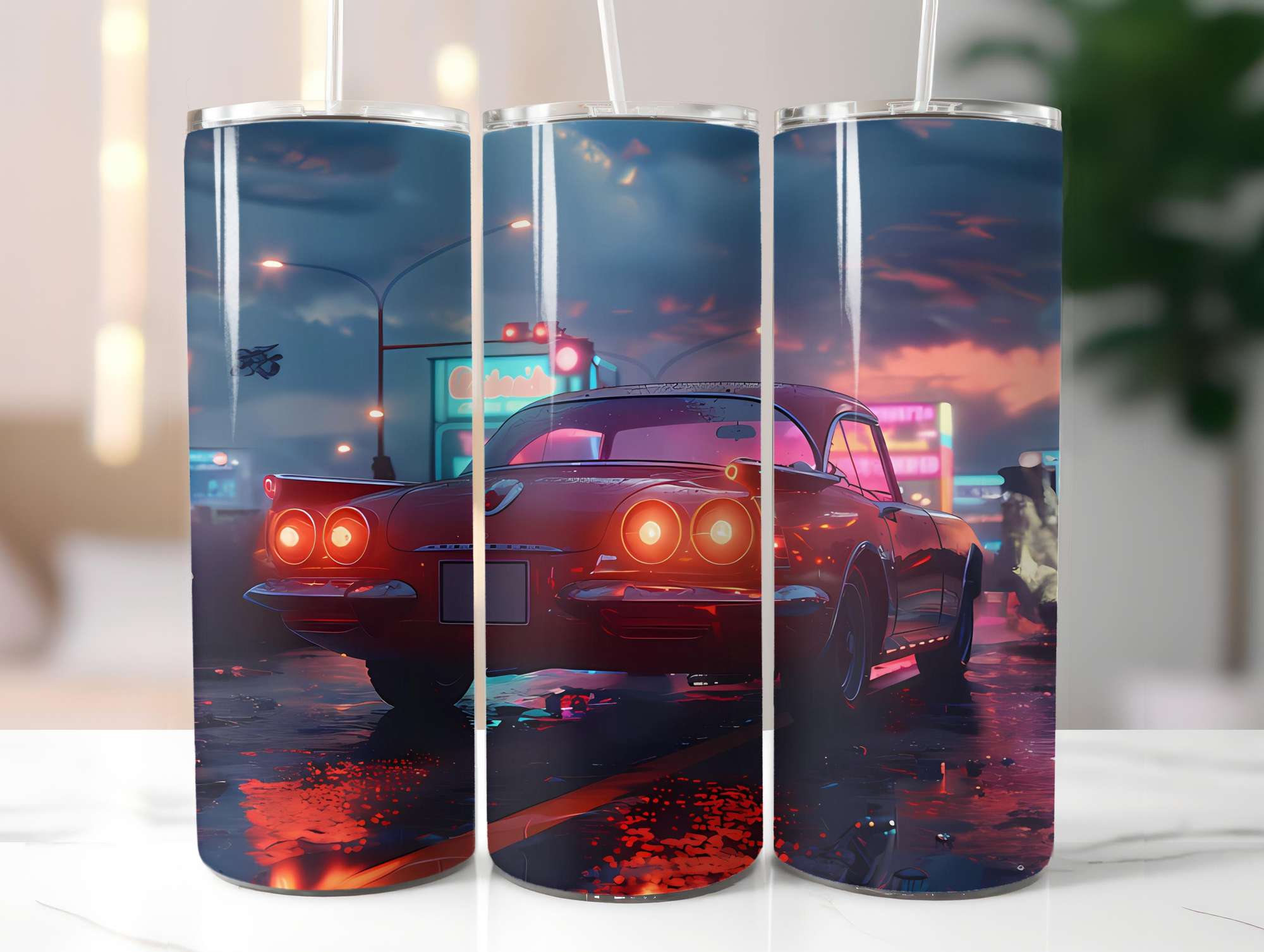 Retro Summer 5 Tumbler Wrap - CraftNest - Digital Crafting and Art