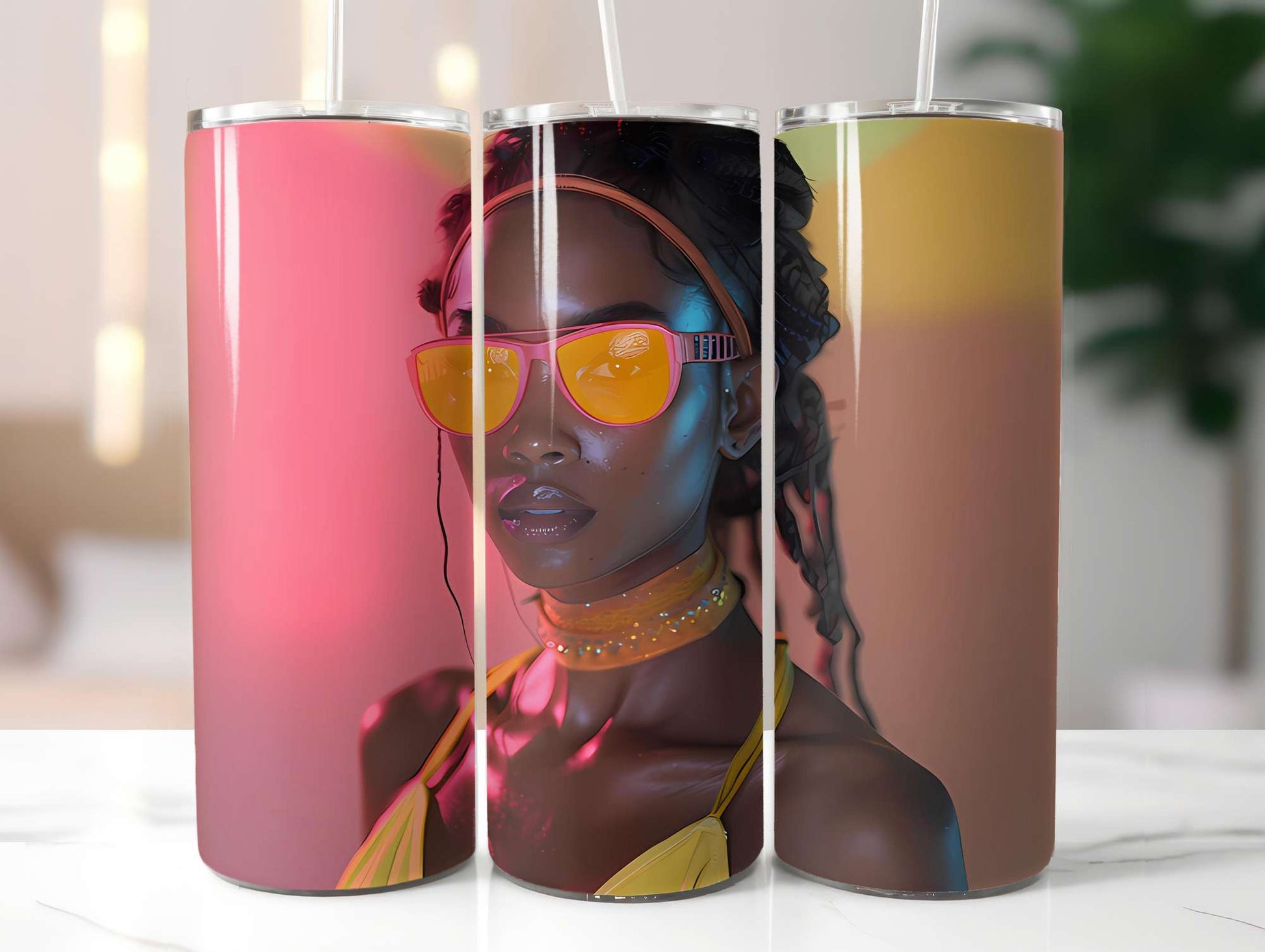 Retro Summer 1 Tumbler Wrap - CraftNest - Digital Crafting and Art