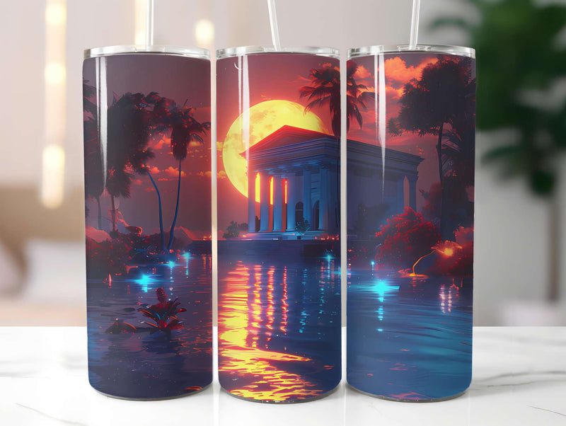 Retro Summer 5 Tumbler Wrap - CraftNest - Digital Crafting and Art