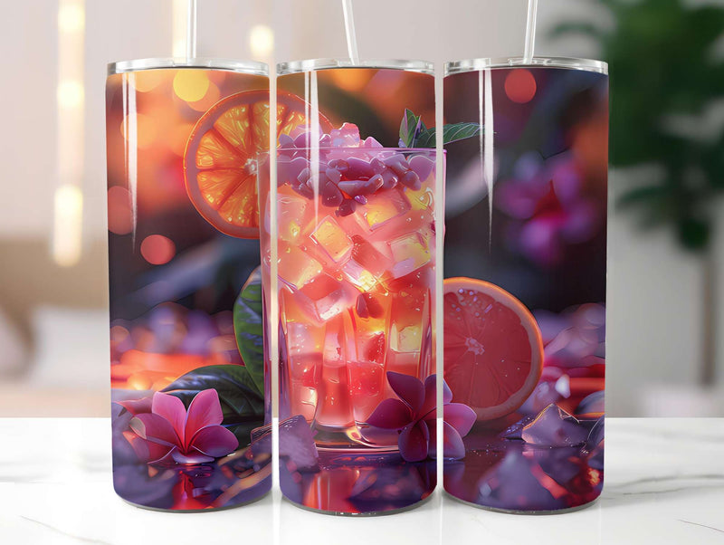 Retro Summer 3 Tumbler Wrap - CraftNest - Digital Crafting and Art