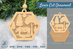 Rhinoceros in Forest Laser Cut Ornament Clipart Bundle - CraftNest - Digital Crafting and Art
