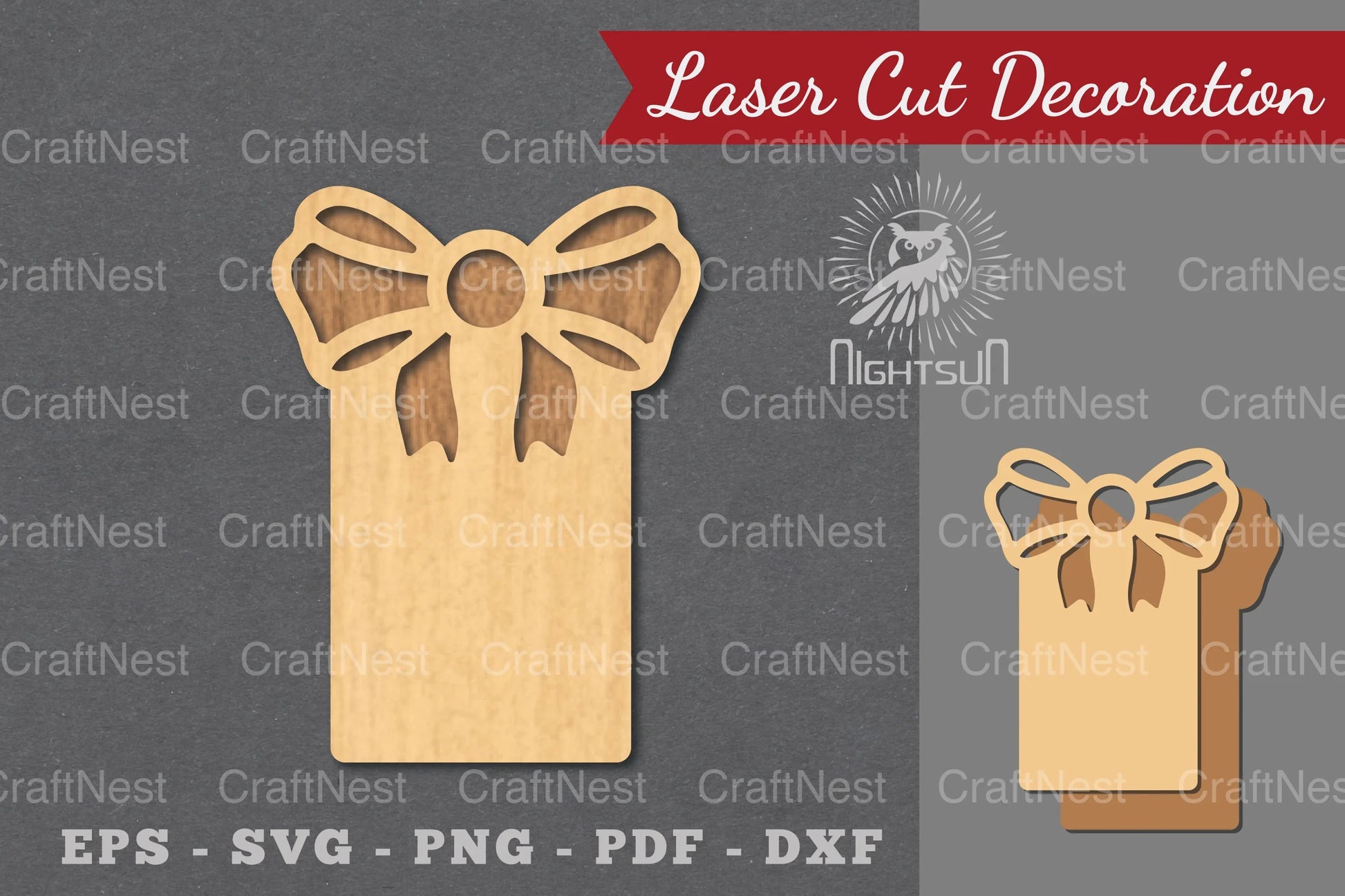 Ribbon Laser Cut Sign SVG Bundle - CraftNest - Digital Crafting and Art